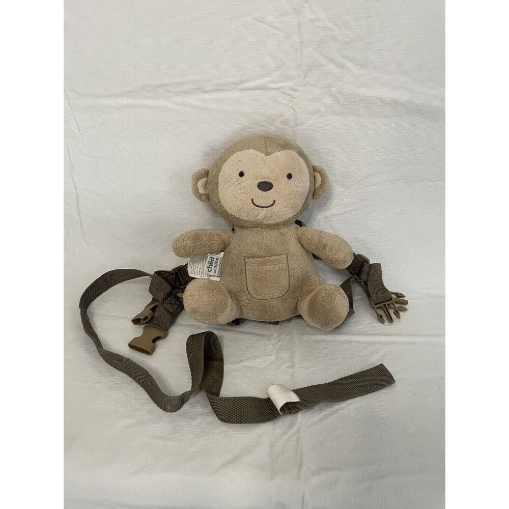 Carter’s Child Of Mine‎ Brown Safety Harness Leash Plush Monkey 9”